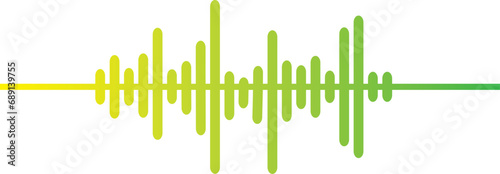 Set of Radio Wave icons. Monochrome simple sound wave on white background.Sound wave illustration. Voice sound assistant