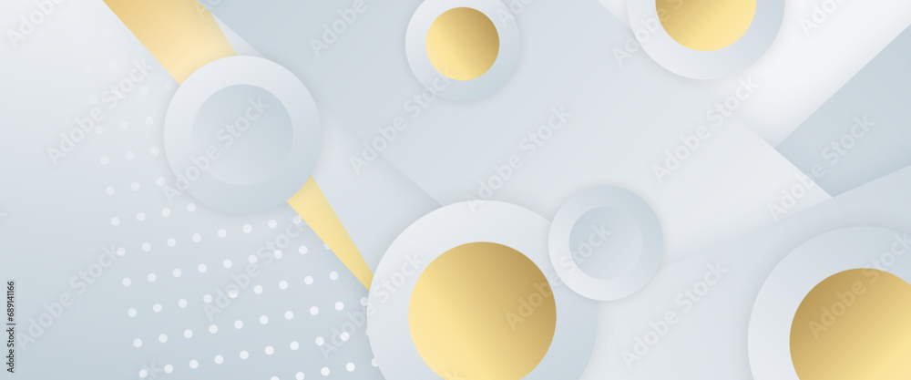 Abstract modern white background paper cut style with golden line Luxury concept. Abstract modern white background paper cut style with golden line Luxury concept.