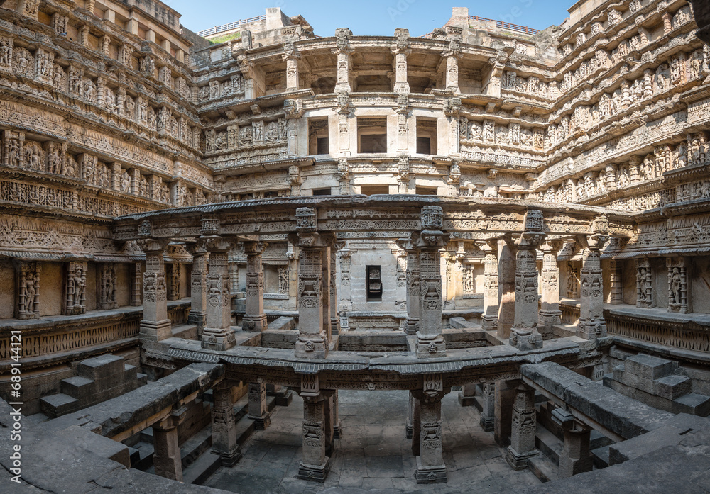 views of rani ki vav stepwells in patan, india