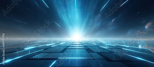 Futuristic fractal horizon ...
