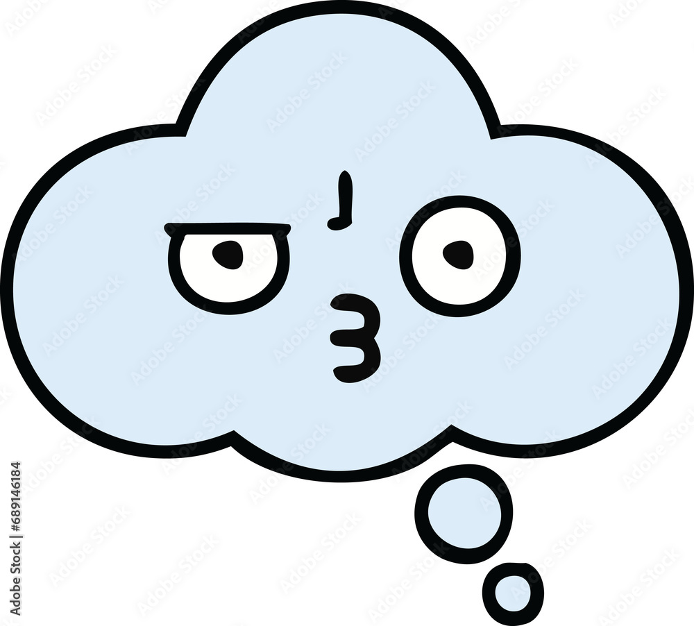 cute cartoon of a thought bubble cute cartoon of a thought bubble