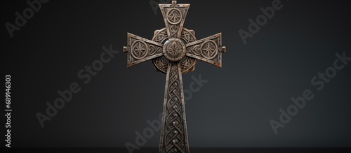 Norse crosses Viking relics Viking era 800s 1200s AD Copy space image Place for adding text or design photo