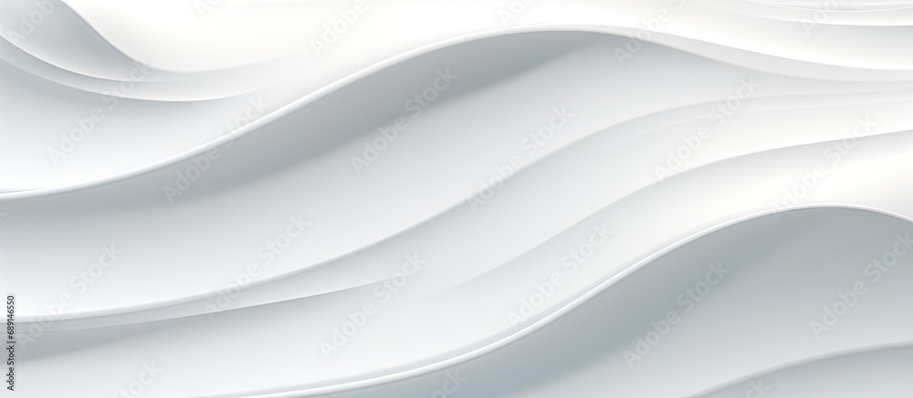 Minimalistic 3D illustration of a white abstract wave background Copy space image Place for adding text or design Minimalistic 3D illustration of a white abstract wave background Copy space image Place for adding text or design