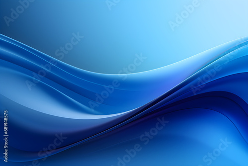 Abstract freeform curved or wave chrome dark blue. Smooth, flowing wrinkled fabric pattern. Copy space. Soft Focus. Glossy surface reflects light or reflection.