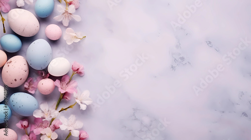Easter background, wallpaper, Easter eggs, product presentation