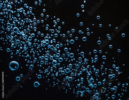Water bubbles on black backgroundWater bubbles on black background