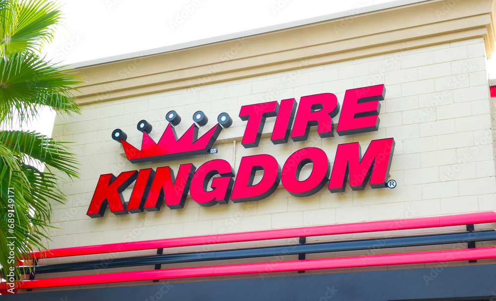 Ocala, Florida November 16, 2023 Tire Kingdom service center multi