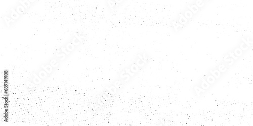 Abstract vector noise. Small particles of debris and dust. Distressed uneven background. Grunge texture overlay with rough and fine grains isolated on white background.