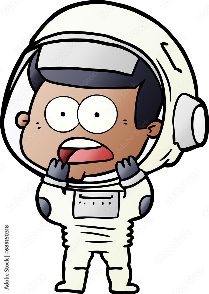 cartoon surprised astronaut cartoon surprised astronaut