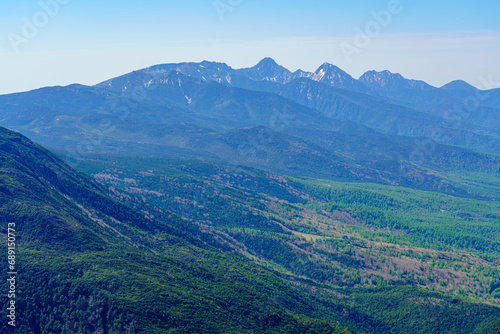 蓼科山登山 山頂からの八ヶ岳 © ibuki