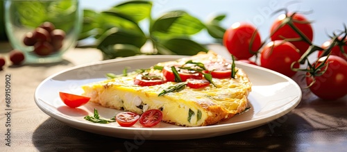 Italian frittata omelet wit...
