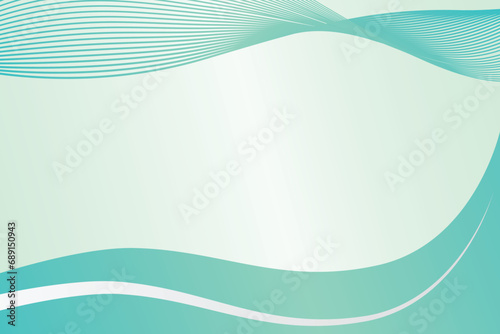 Green gradient wave background