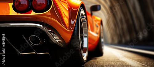 Gorgeous sports car s backs...
