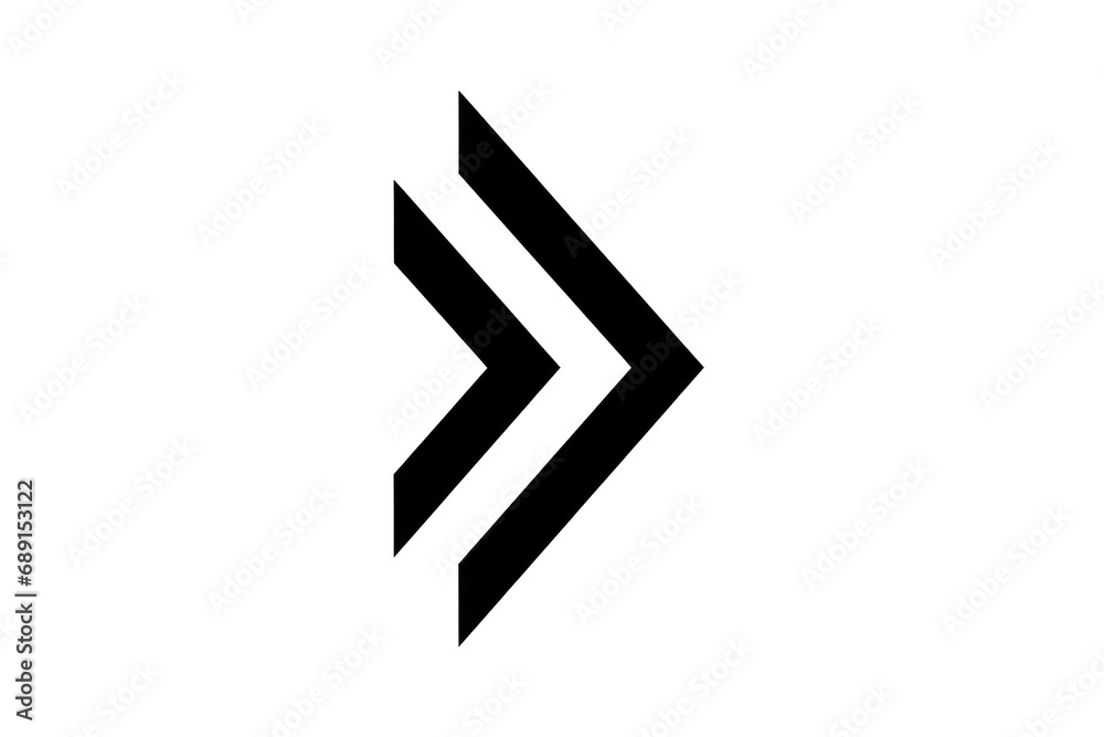 Black Arrow Icon On White Background Sleek, Minimalist Arrow Symbol ...