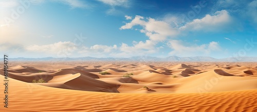 Morocco s magnificent Sahara desert Copy space image Place for adding text or design