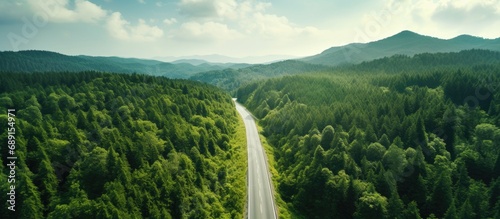 Countryside road passing th...