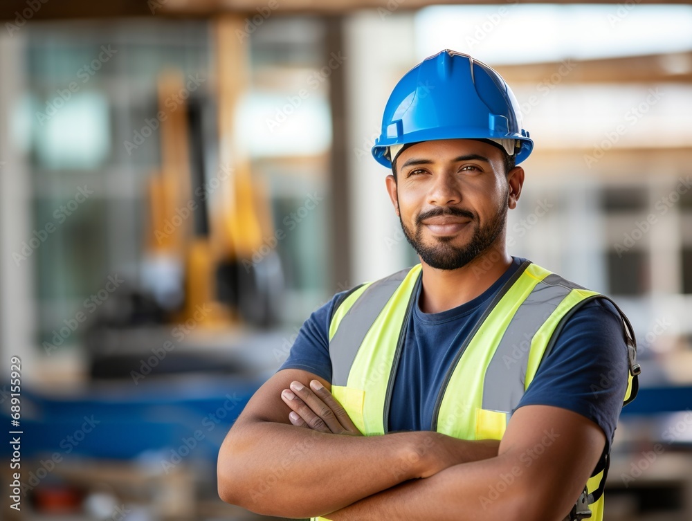 Close-up of bricklayer. House builder. Close-up of bricklayer. House builder.