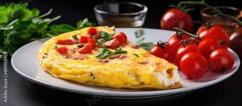 Italian frittata omelet wit...