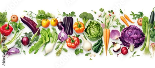 Pattern of vegetables for restaurant menu smoothies bar eco market Copy space image Place for adding text or design