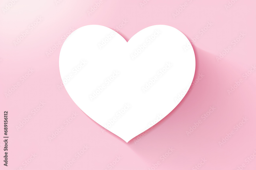 Heart Icon In Speech Bubble On Pink Background, Transparent White Background, Png.