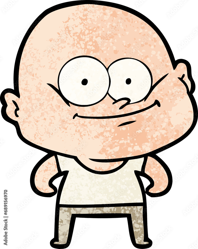cartoon bald man staring cartoon bald man staring