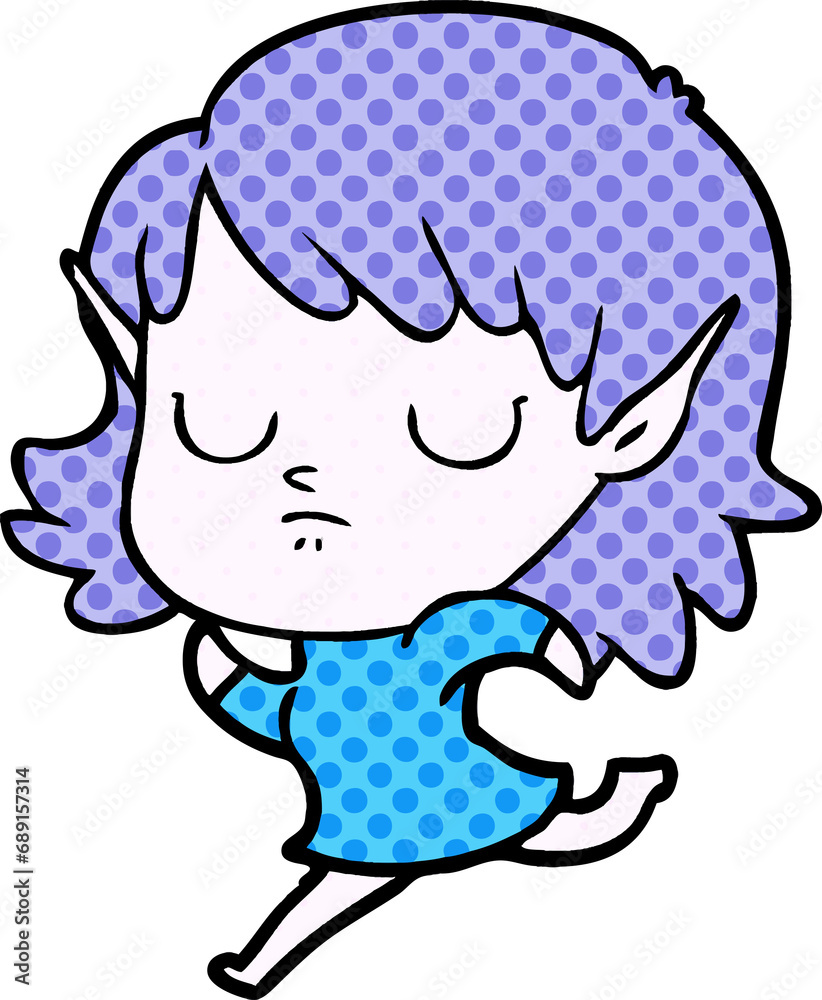 cartoon elf girl cartoon elf girl