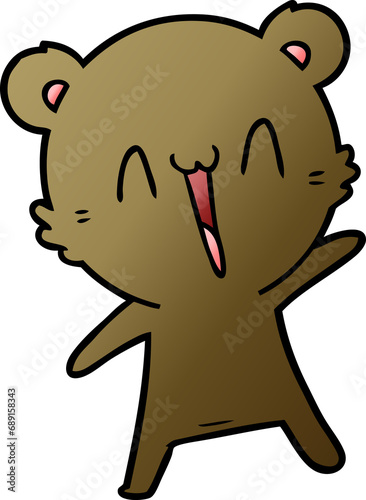 happy bear cartoon