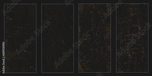 set of grunge overlay texture. Vector distress textures.