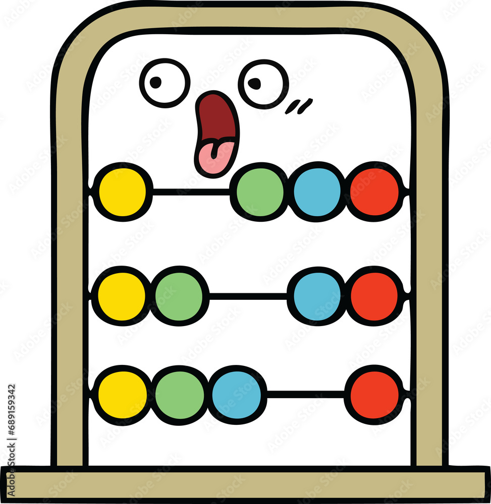 cute cartoon of a abacus cute cartoon of a abacus