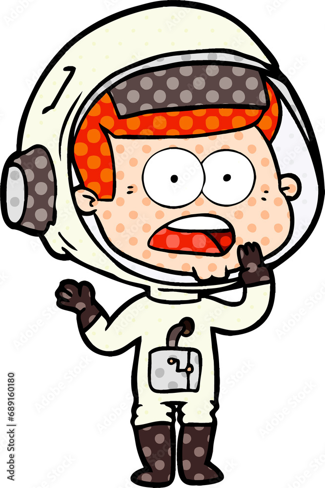 cartoon surprised astronaut cartoon surprised astronaut
