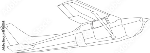 Air plane coloring page for all ages