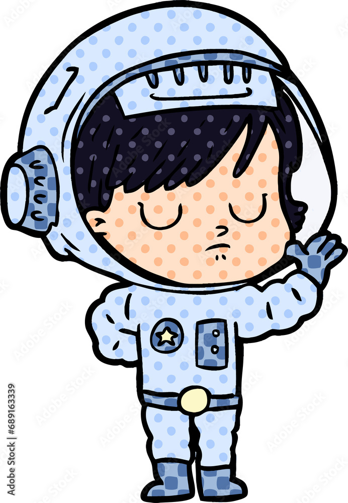 cartoon astronaut woman cartoon astronaut woman