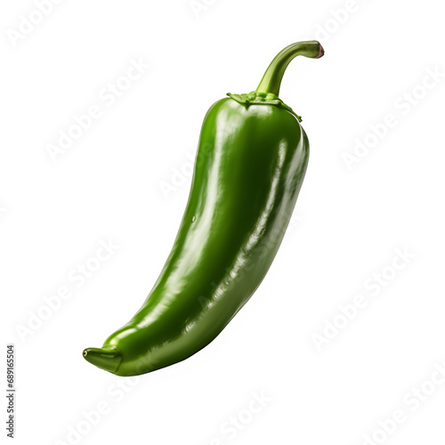 green chilies isolated on transparent background ,green chili png ,generative ai