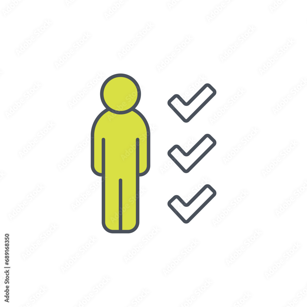 Vector sign of the candidate symbol isolated on a white background. icon color editable. Vector sign of the candidate symbol isolated on a white background. icon color editable.