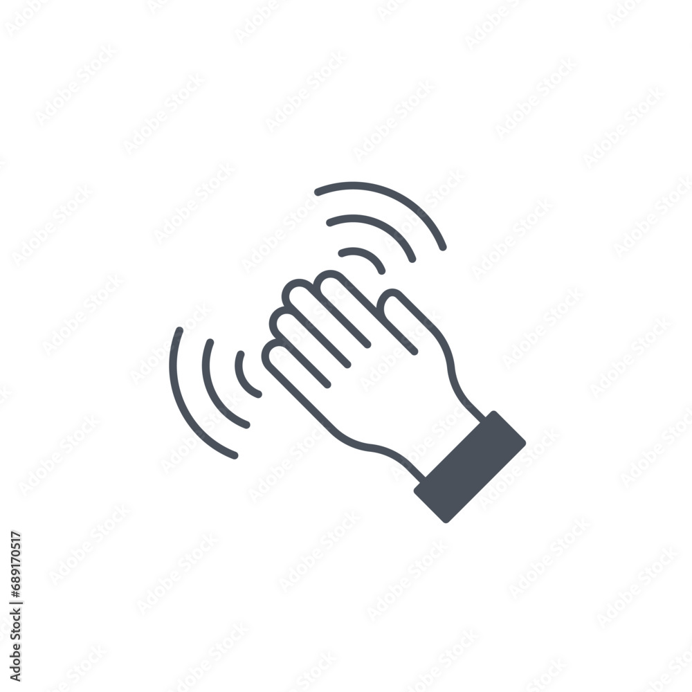 Vector sign of the raised hands symbol isolated on a white background. icon color editable. Vector sign of the raised hands symbol isolated on a white background. icon color editable.
