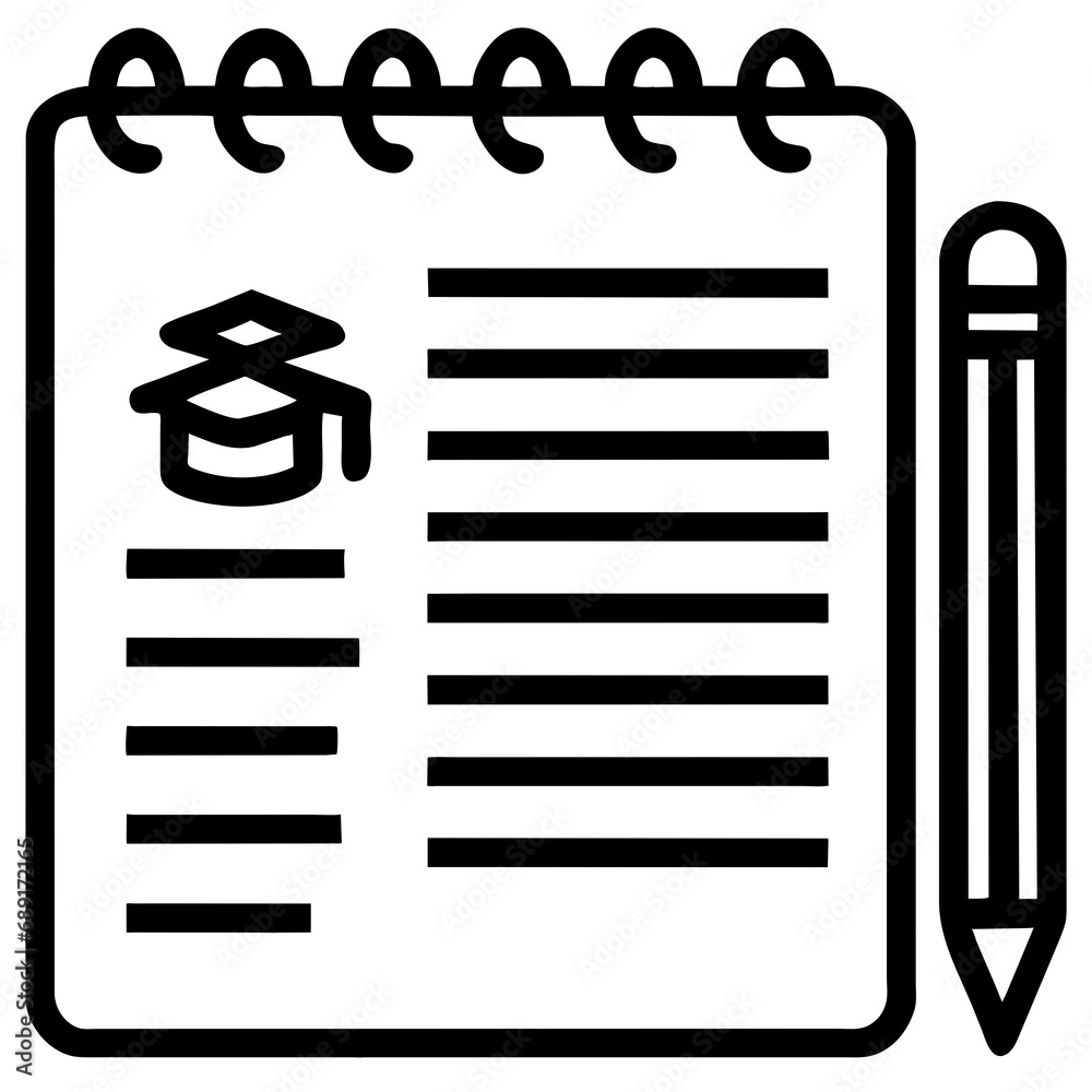 Education line icon collection. Editable stroke. illustration. Containing knowledge, college, task list, design, training, idea, teacher, file, graduation hat, institute, ruler, telescope.