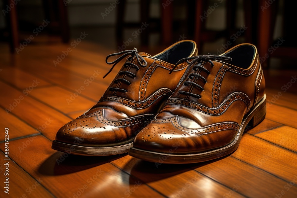 old boots on wooden background old boots on wooden background