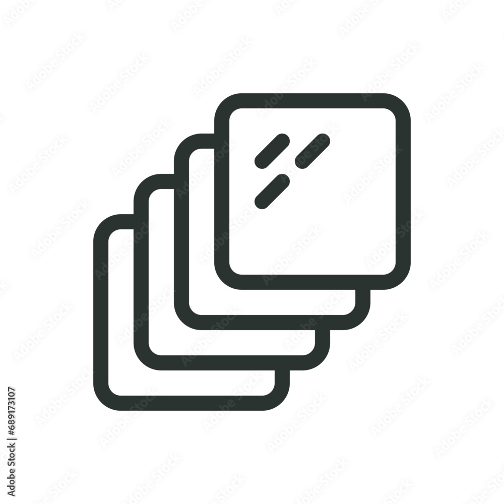 Furniture grippers isolated icon, furniture pads set vector icon with editable stroke Furniture grippers isolated icon, furniture pads set vector icon with editable stroke