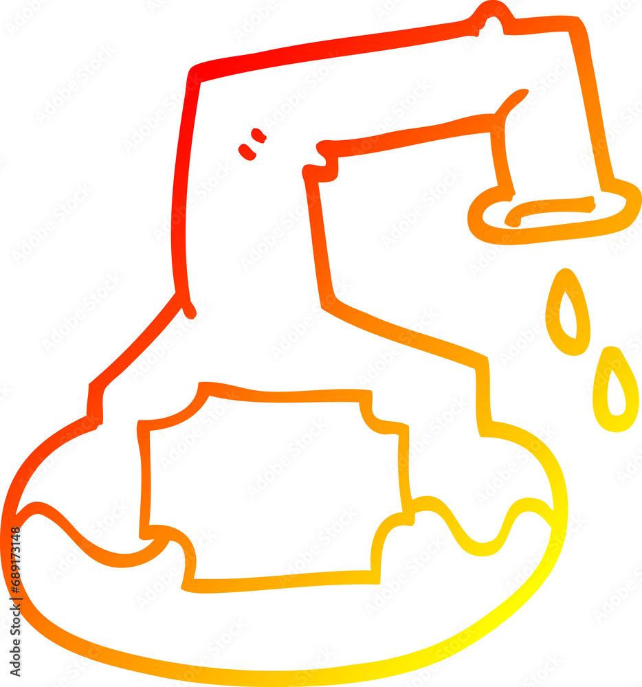 warm gradient line drawing of a cartoon science experiment warm gradient line drawing of a cartoon science experiment