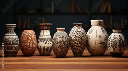 ceramic vase on table