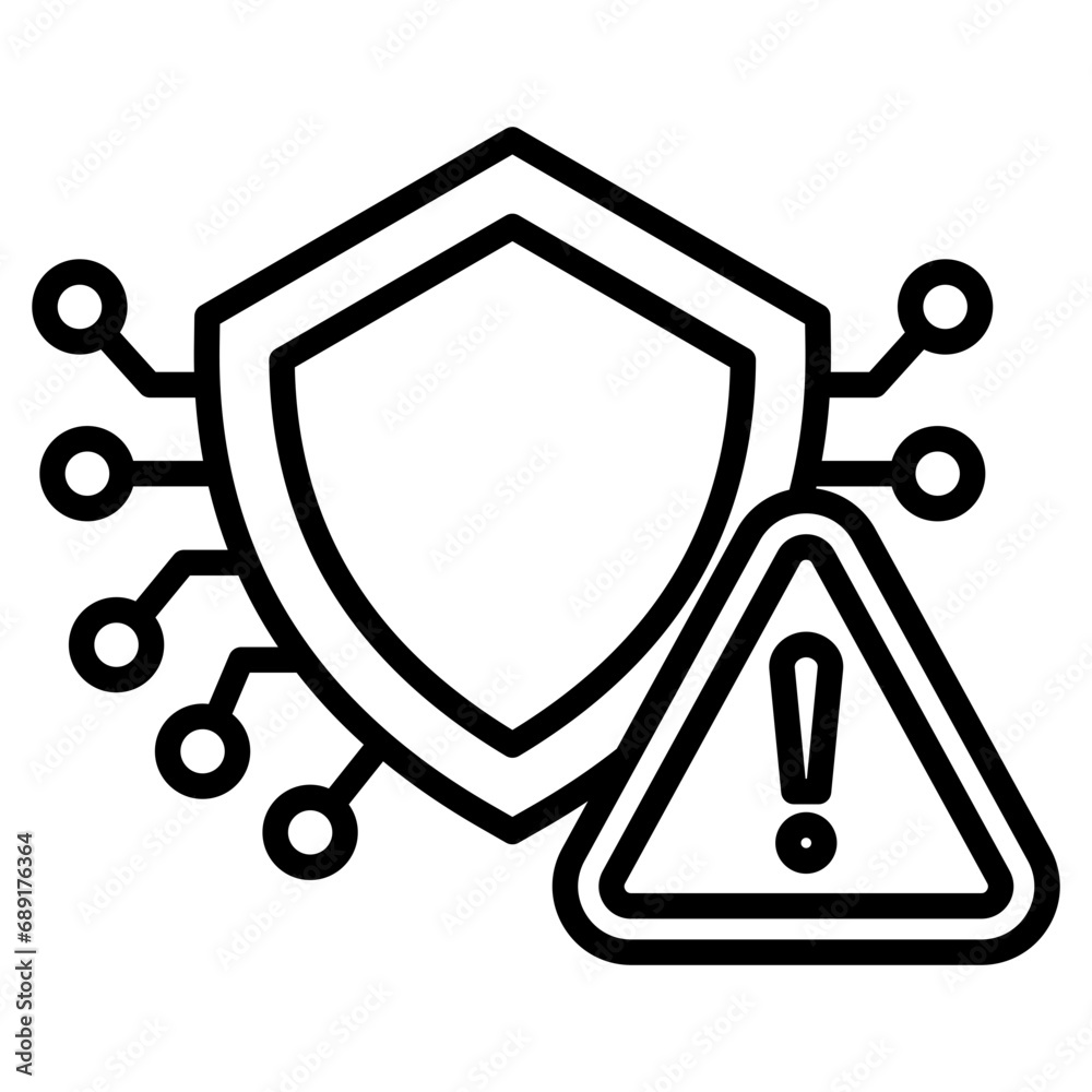 Cyber Threats icon line vector illustration Cyber Threats icon line vector illustration