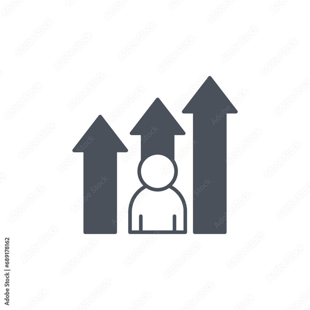Vector sign of the career symbol isolated on a white background. icon color editable. Vector sign of the career symbol isolated on a white background. icon color editable.