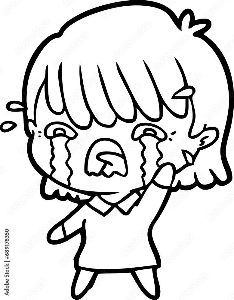 cartoon girl crying cartoon girl crying
