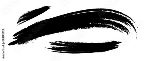 墨で書かれたブラシストローク