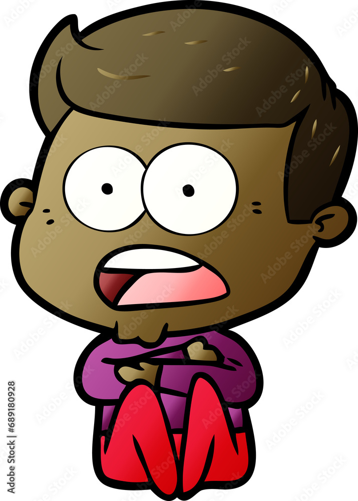 cartoon shocked man cartoon shocked man