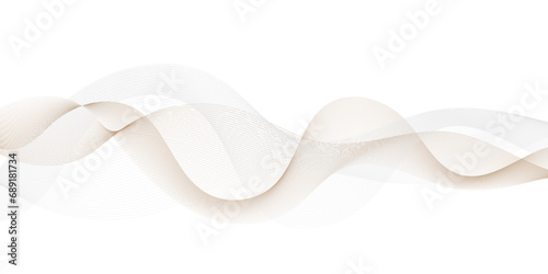Elegant abstract smooth swoosh speed gray and brown wave modern stream background. Vector illustration