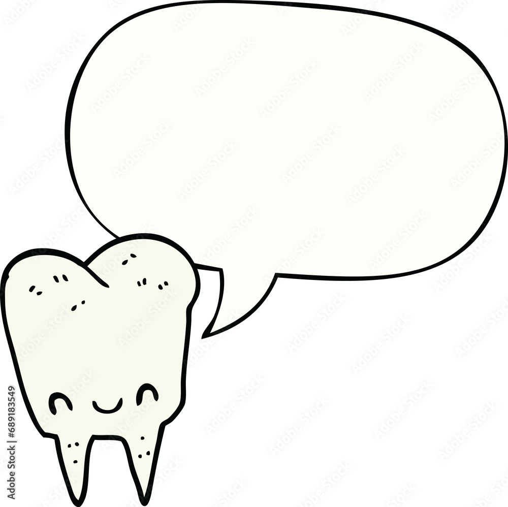 cartoon tooth with speech bubble cartoon tooth with speech bubble