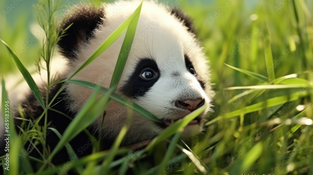 Fototapeta premium Cub basks UHD wallpaper