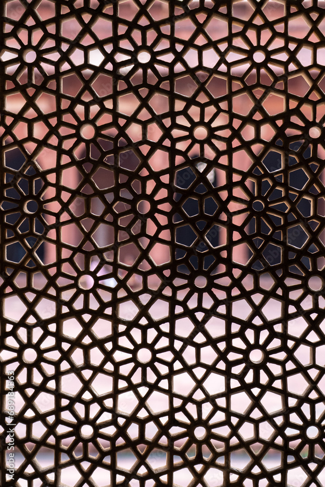 Close-up of an arched window , Dargah Of Sheikh Salim Chisti, Fatehpur Sikri, Uttar Pradesh, India Close-up of an arched window , Dargah Of Sheikh Salim Chisti, Fatehpur Sikri, Uttar Pradesh, India