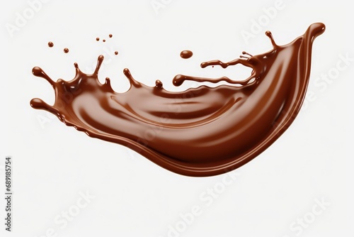 Transparent Background With Melted Chocolate